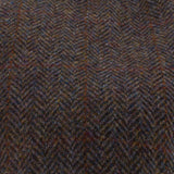 Men's Harris Tweed Stornoway Flat Cap 2013 Brown Check