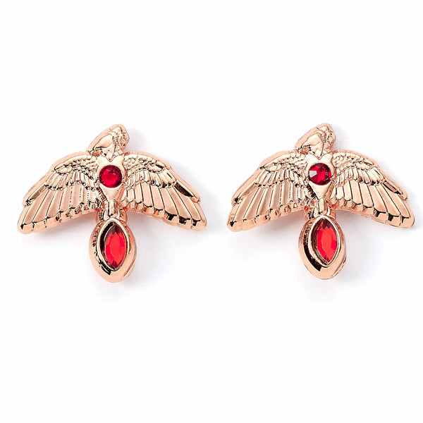 Hp Fawkes Rose Gold Plated Stud Earrings