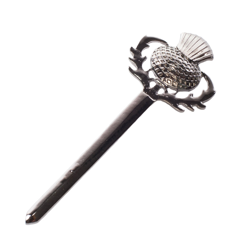 Thistle Sword Kilt Pin Antique Finish