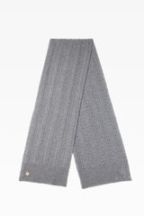 Georgie Cable Rib Scarf - Dunedin Cashmere