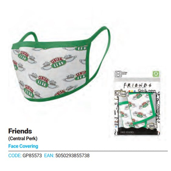 2 Pack Friends Central Perk Face Cover