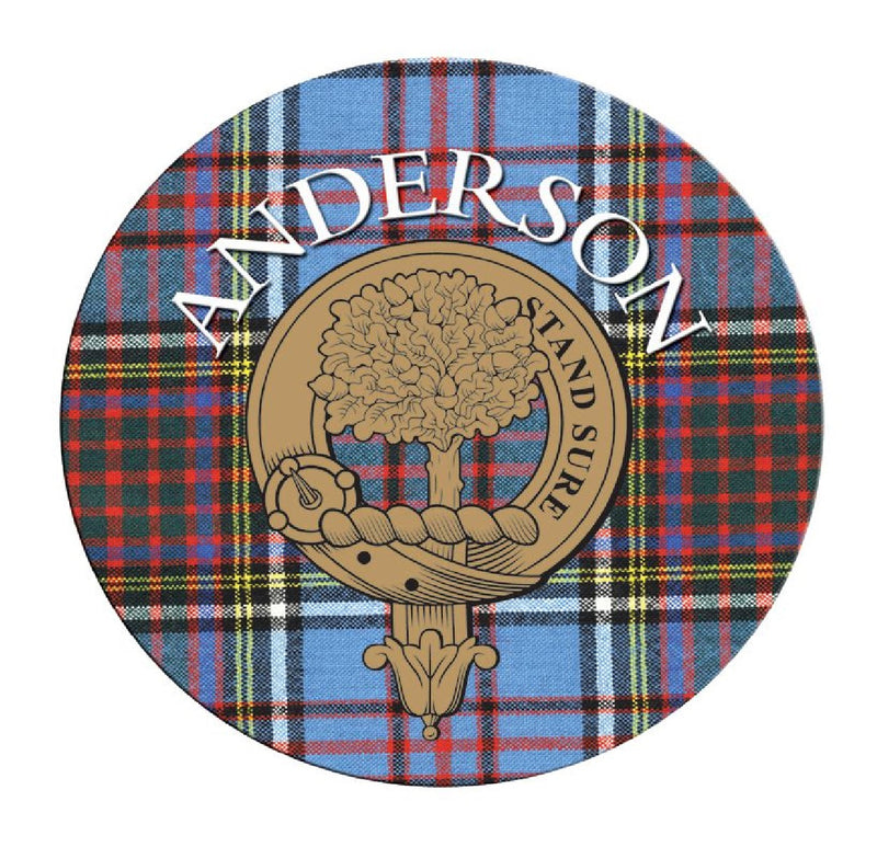 Clan/Family Name Round Cork Coaster Assorted