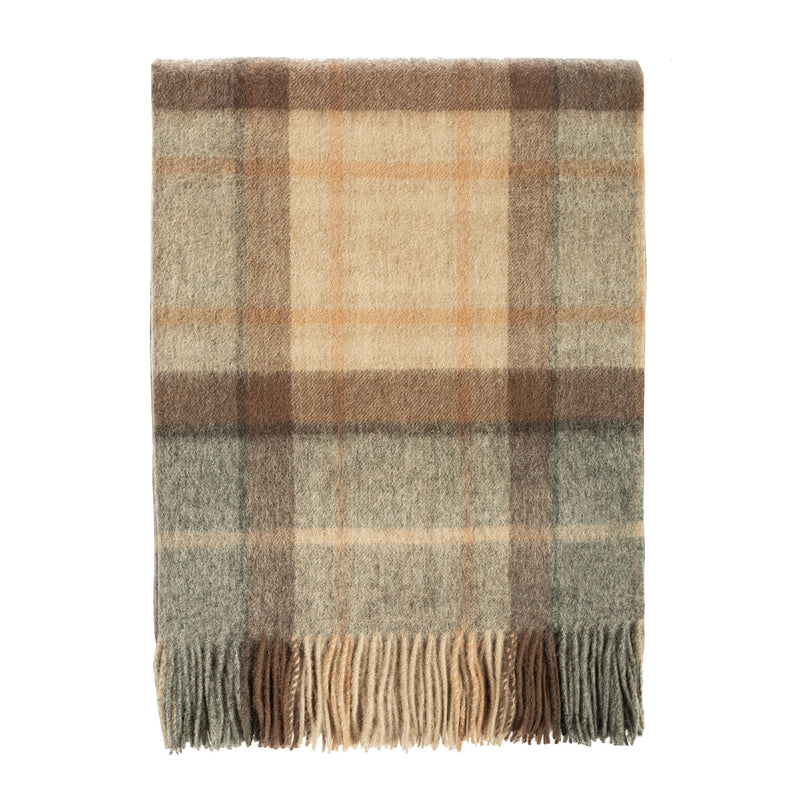 100% Lambswool Blanket Mackellar Natural