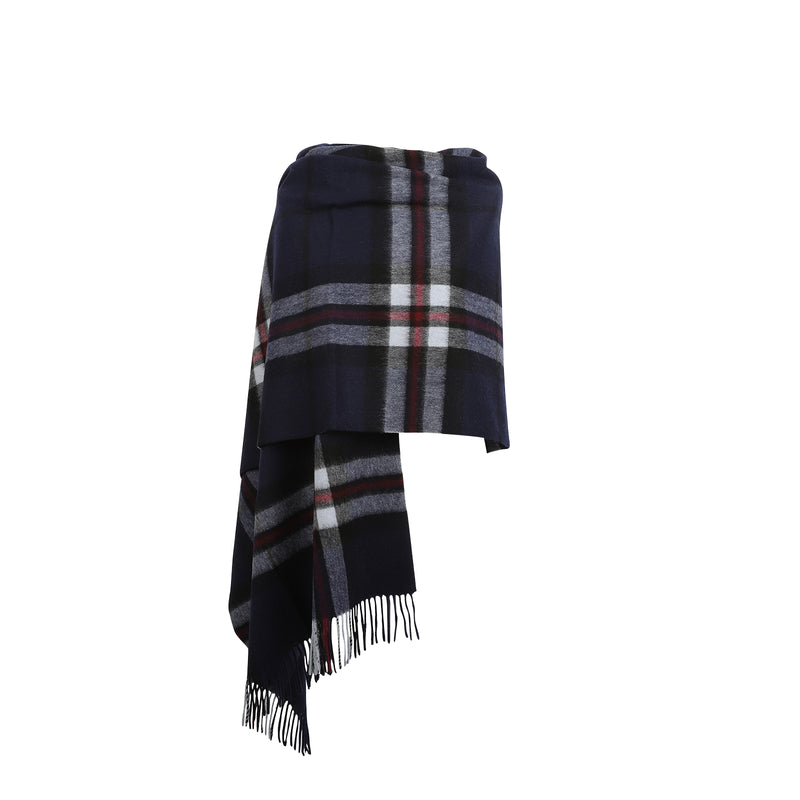 Edinburgh Lambswool Stole Thomson Navy