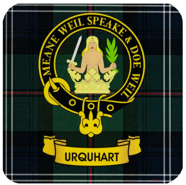 Kc Clan Square Cork Coaster Urquhart