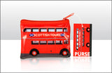 Scottish Tour Bus Pvc Purse With Zip