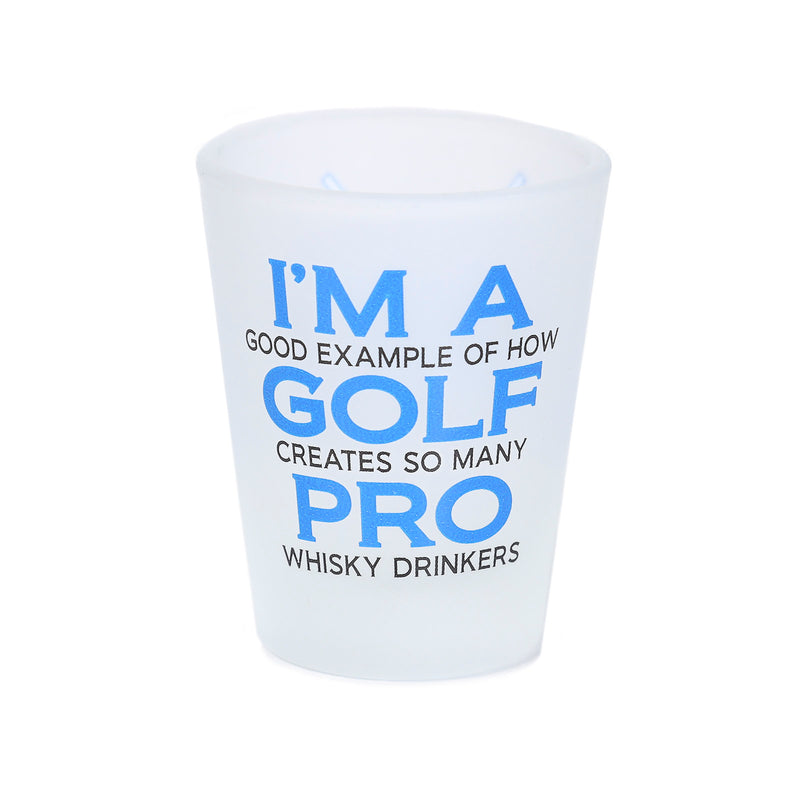 Whisky Shot Glass & Golf Ball Set