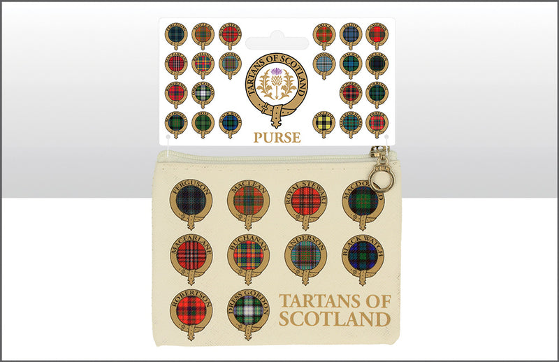 Tartans Of Scotland Zip Purse