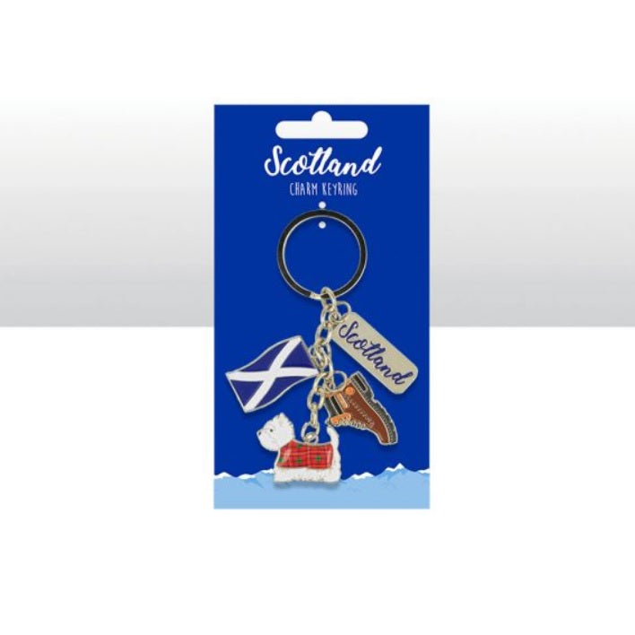 Scotland Icons Charm Keyring