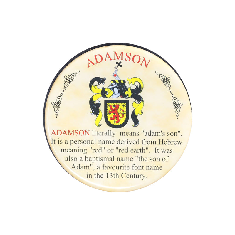 Heraldic Coaster Adamson