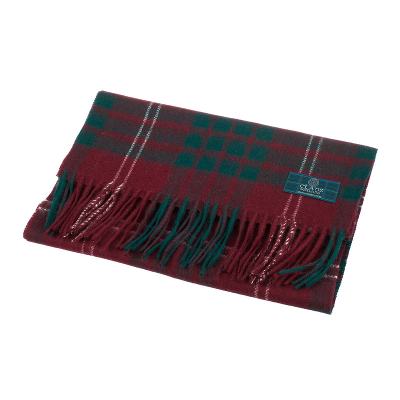 Lambswool Scottish Tartan Clan Scarf Crawford