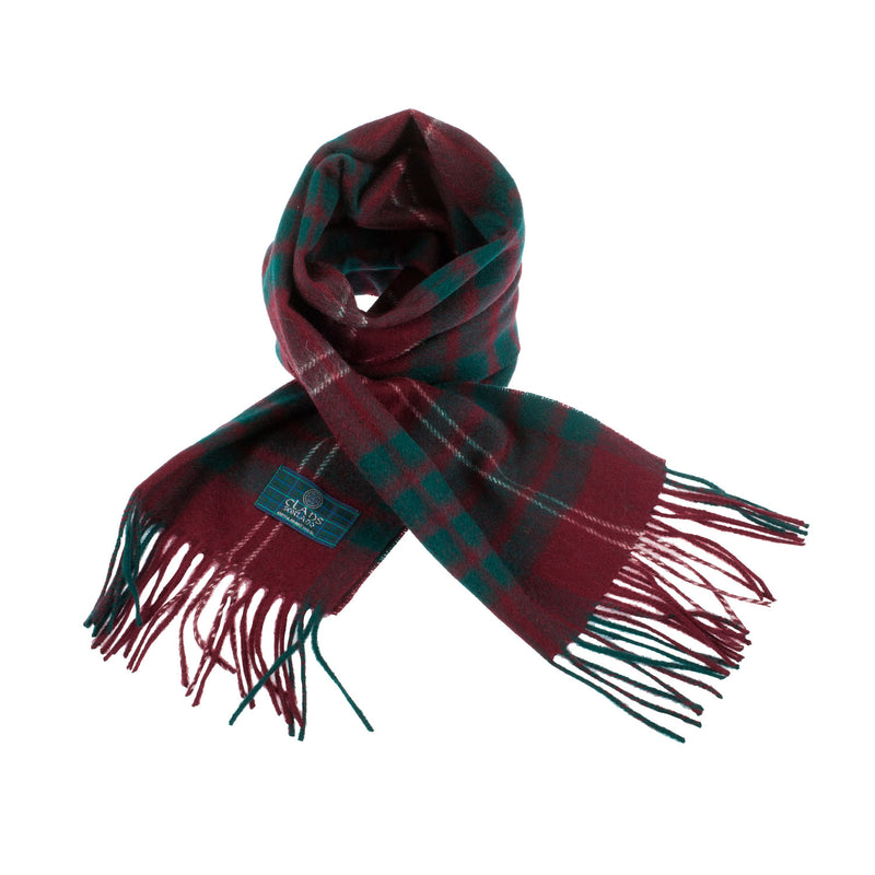 Lambswool Scottish Tartan Clan Scarf Crawford