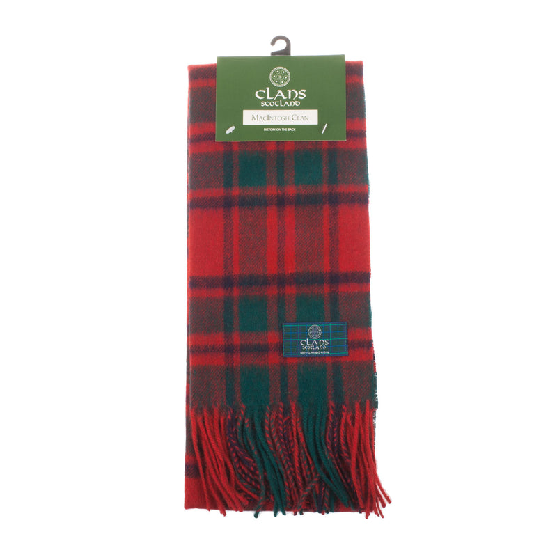 Lambswool Scottish Tartan Clan Scarf Macintosh Clan