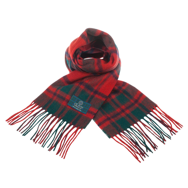 Lambswool Scottish Tartan Clan Scarf Macintosh Clan