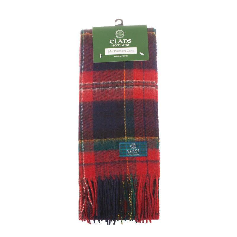 Lambswool Scottish Tartan Clan Scarf Macpherson Clan