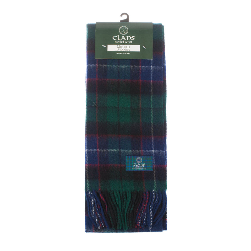 Lambswool Scottish Tartan Clan Scarf Mitchell