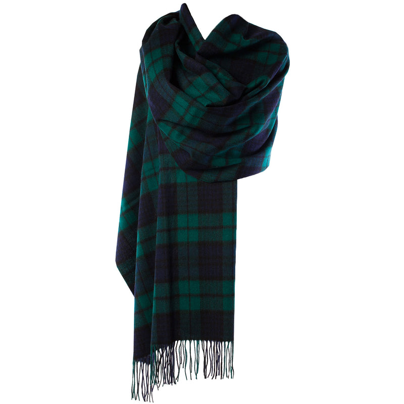 Edinburgh Lambswool Stole Black Watch