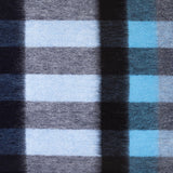 Edinburgh 100% Lambswool Tartan Scarf Giant Chequer Navy/Blue