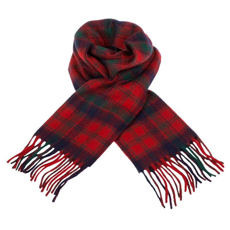 Cashmere Scottish Tartan Clan Scarf Robertson Red