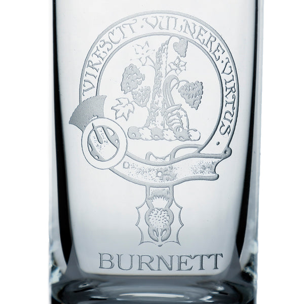 Collins Crystal Clan Shot Glass Burnett