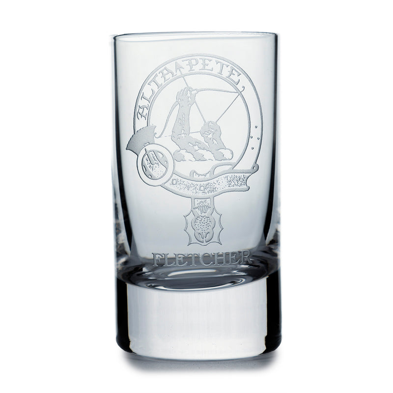 Collins Crystal Clan Shot Glass Fletcher