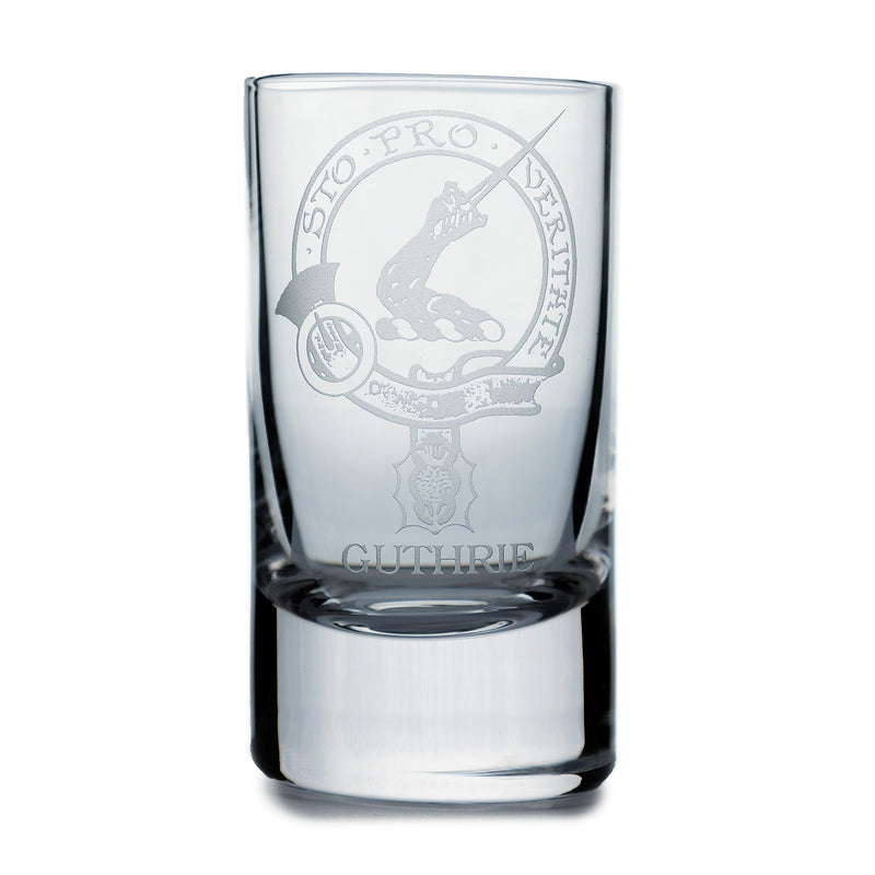 Collins Crystal Clan Shot Glass Guthrie