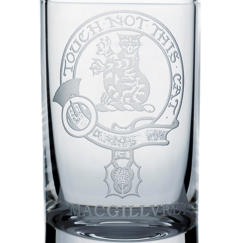 Collins Crystal Clan Shot Glass Macgillivray