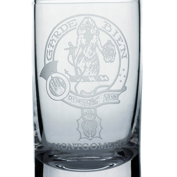 Collins Crystal Clan Shot Glass Montgomery