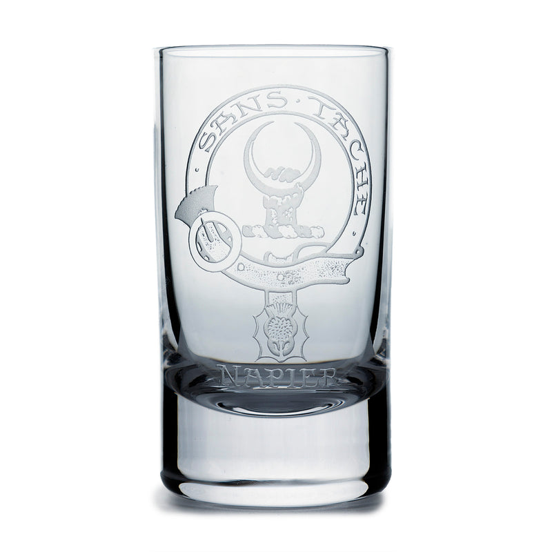 Collins Crystal Clan Shot Glass Napier