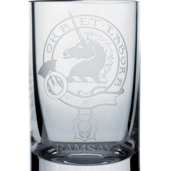 Collins Crystal Clan Shot Glass Ramsay