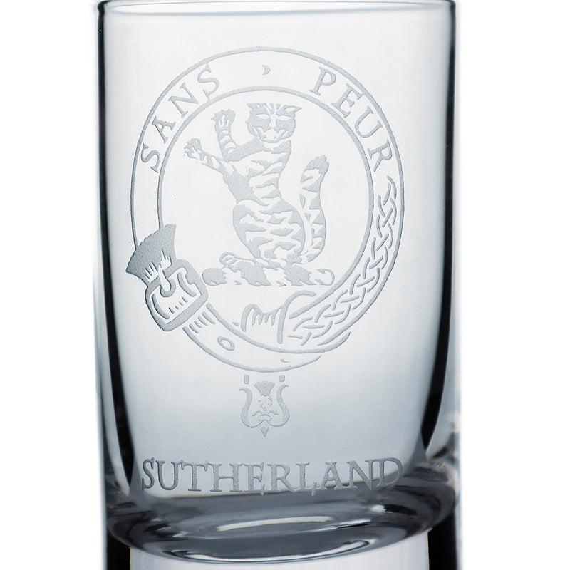 Collins Crystal Clan Shot Glass Sutherland