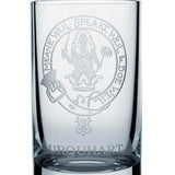 Collins Crystal Clan Shot Glass Urquhart