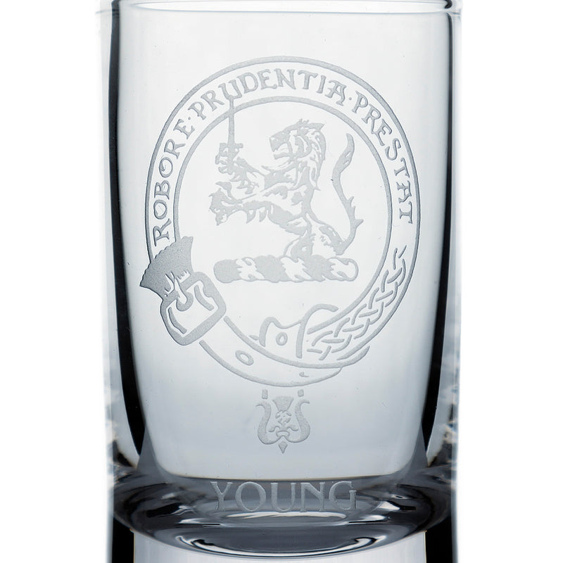 Collins Crystal Clan Shot Glass Young