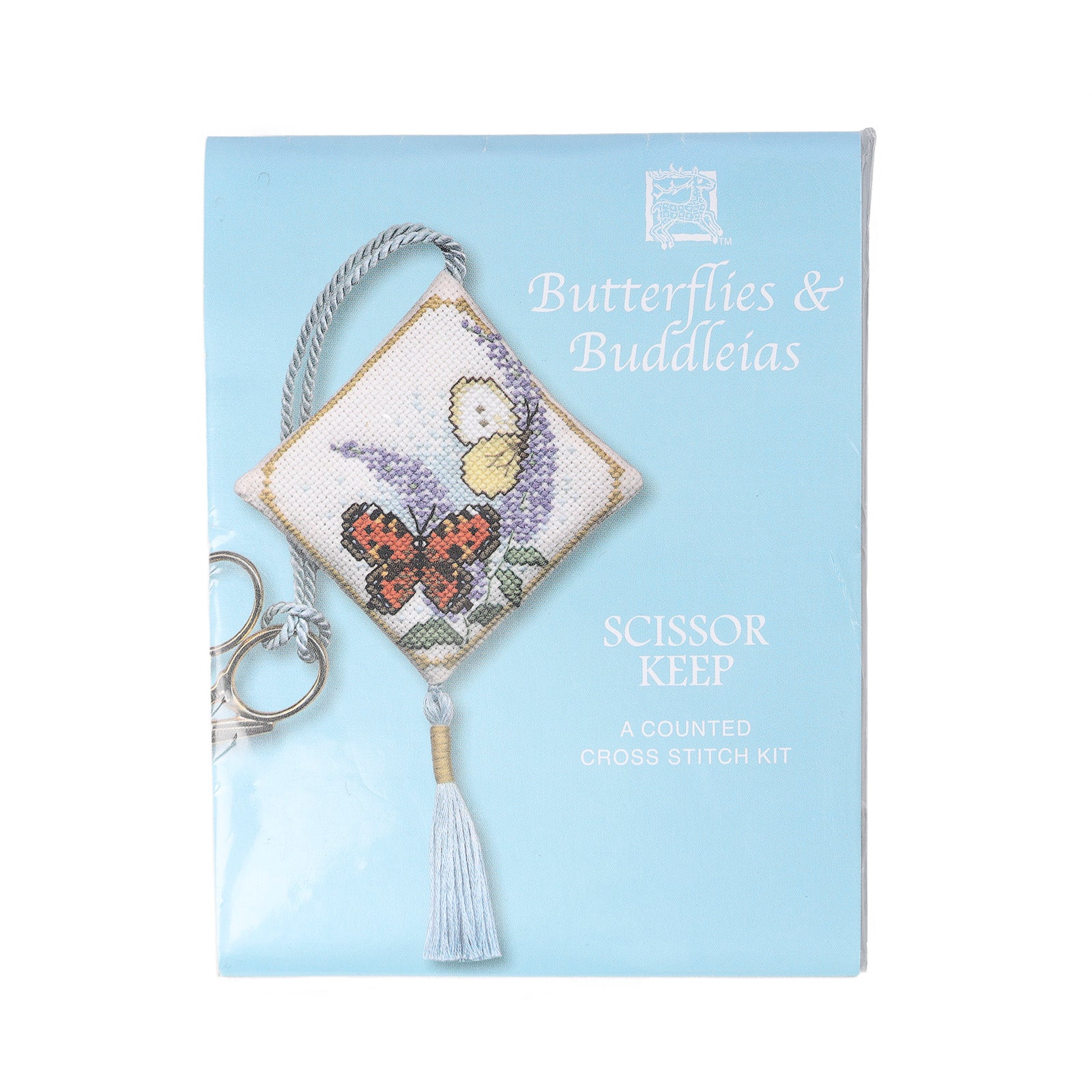 Cross Stitch Scissor Keep Kit Butterflies And Buddleia – Tartan Weaving Mill