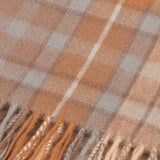 Edinburgh 100% Lambswool Tartan Scarf Buchanan Natural