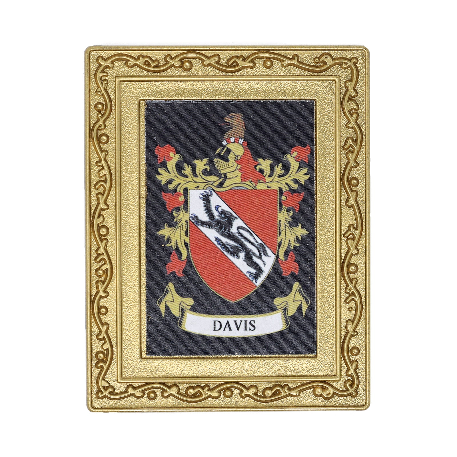 Coat Of Arms Fridge Magnet Davis – Tartan Weaving Mill