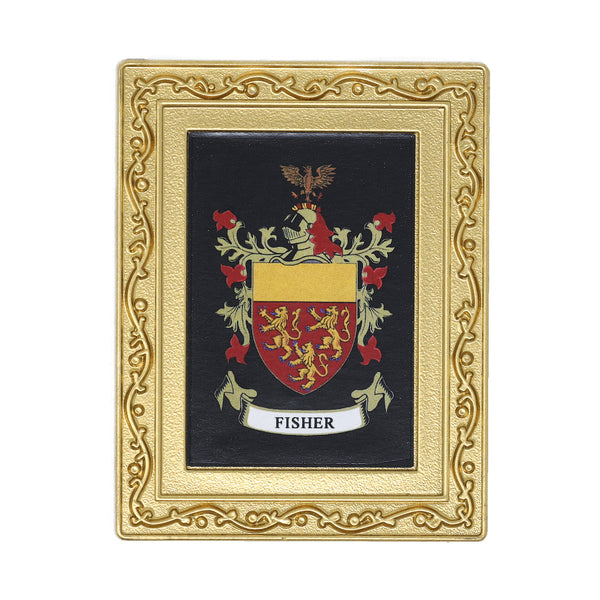 Coat Of Arms Fridge Magnet Fisher