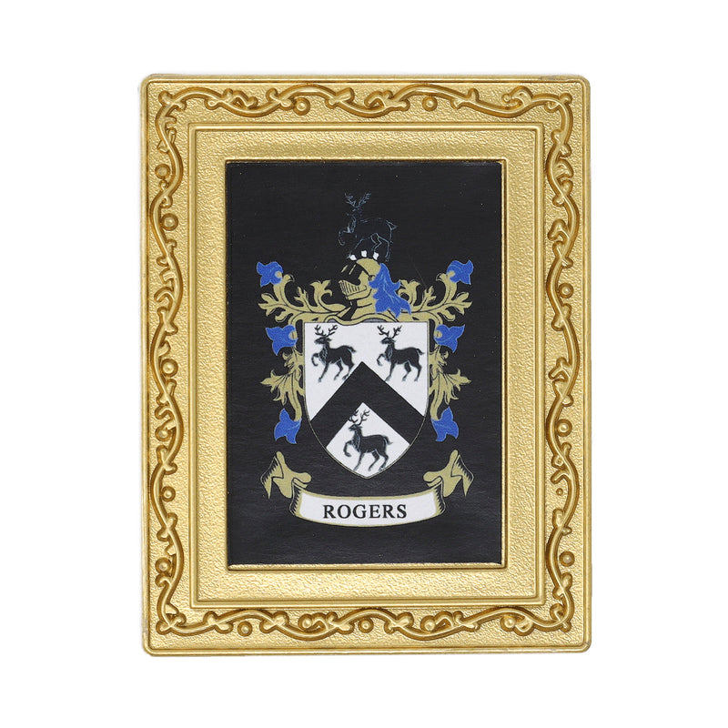 Coat Of Arms Fridge Magnet Rogers – Tartan Weaving Mill