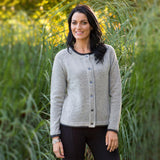 Ladies Killiney Cardigan Silver Grey