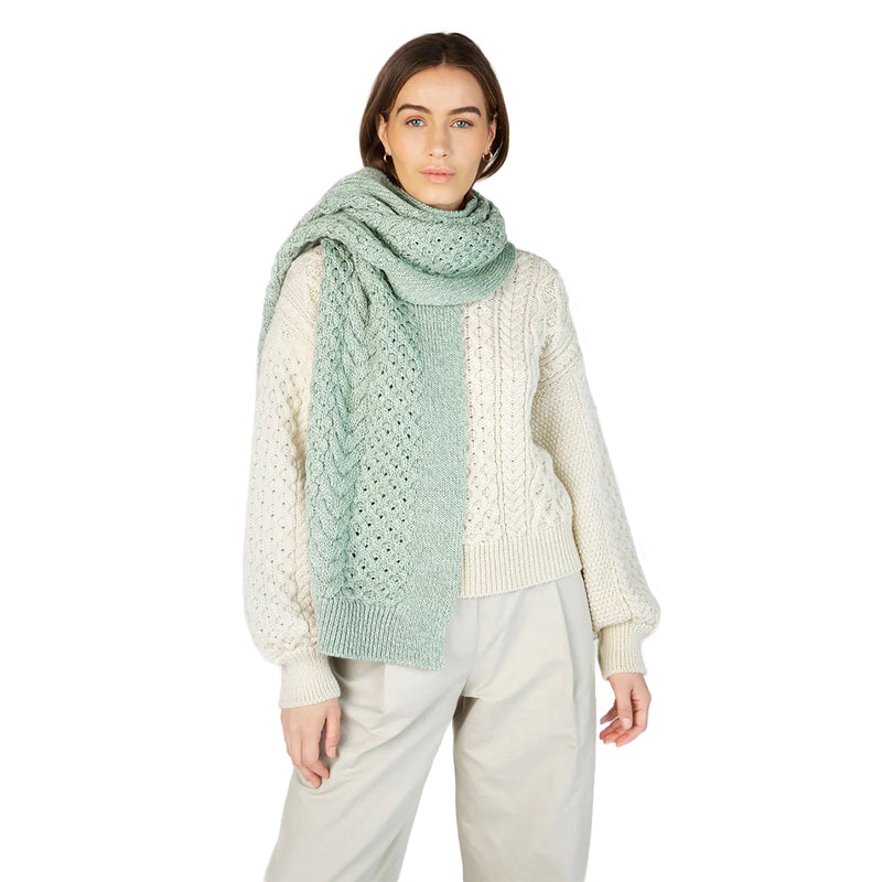 Sundew Scarf Sage Marl