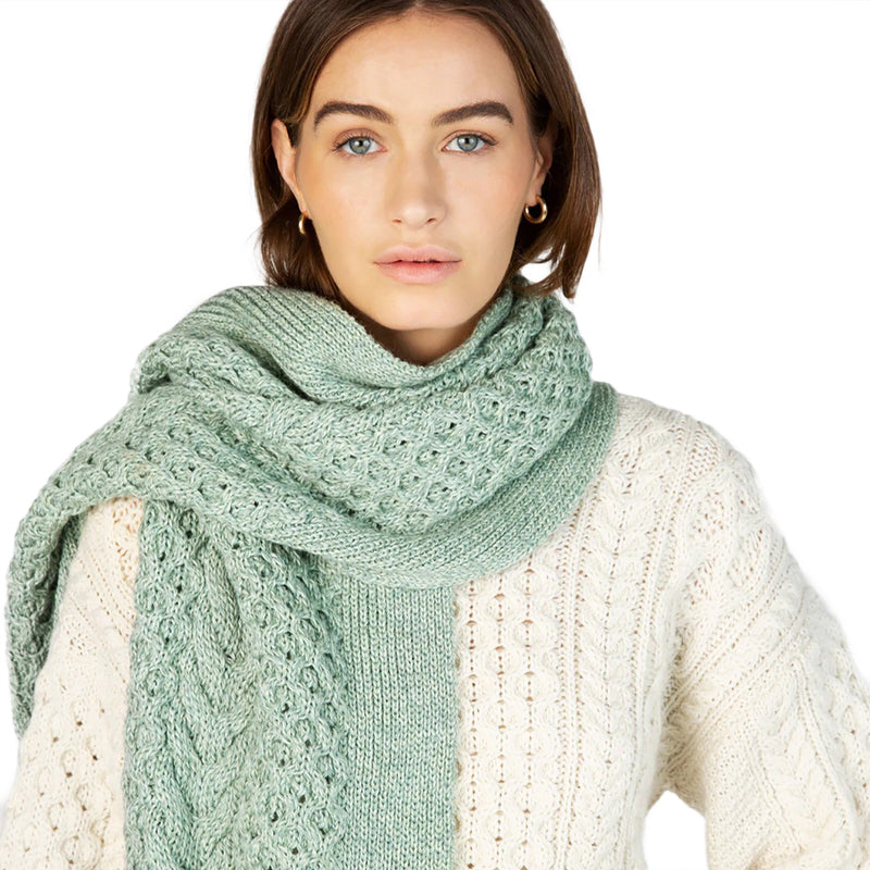 Sundew Scarf Sage Marl