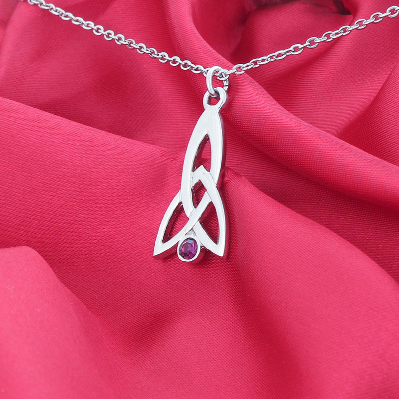 Celtic Fuchsia Pendant Dark Amethyst