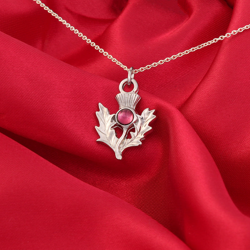 Birth Stone Thistle Pendant June