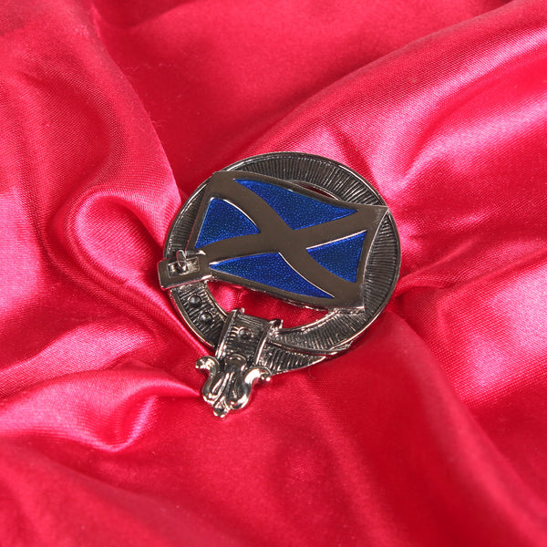 Art Pewter Clan Badge 1.75" Saltire (Enamel)