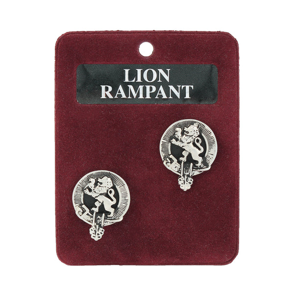 Art Pewter Cufflinks Rampant Lion