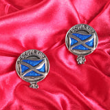 Art Pewter Cufflinks Saltire (Enamel)