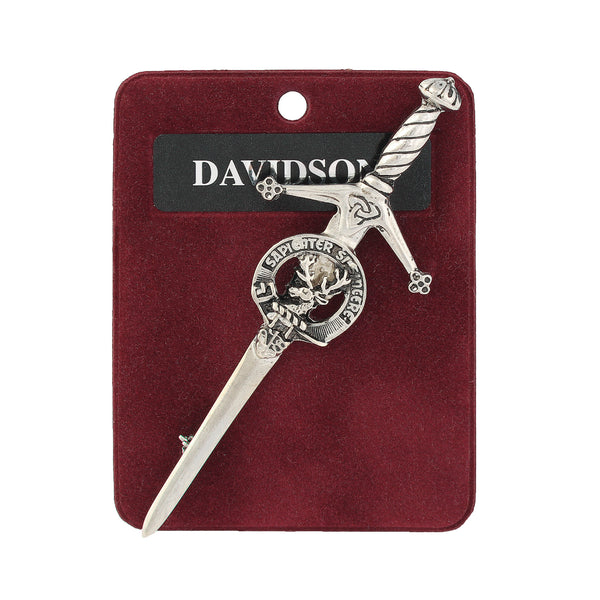 Art Pewter Kilt Pin Davidson