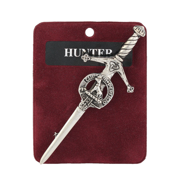 Art Pewter Kilt Pin Hunter