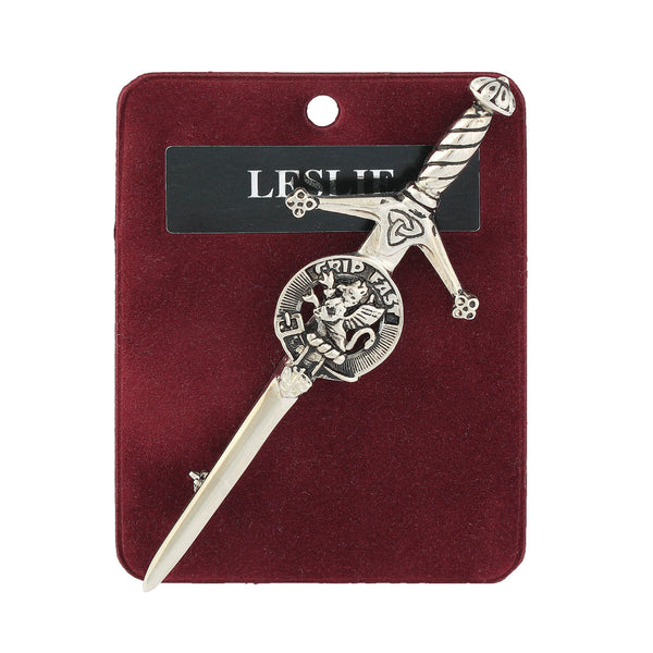 Art Pewter Kilt Pin Leslie