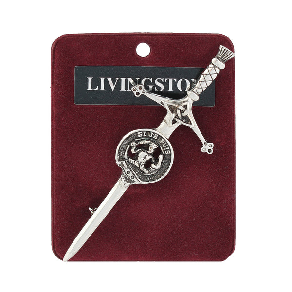 Art Pewter Kilt Pin Livingston